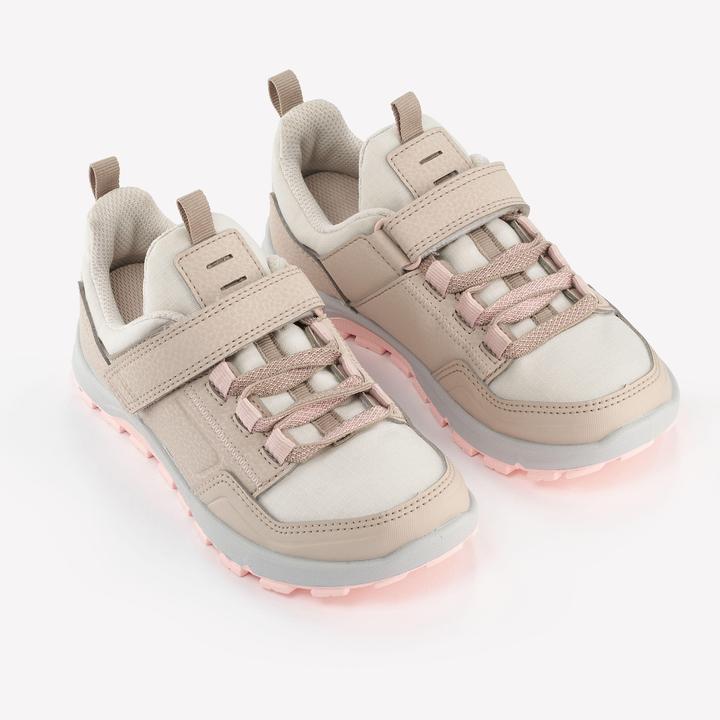 Actual product image Quechua Hiking shoes kids size 28-34 low velcro hiking - NH500 beige/pink (30)