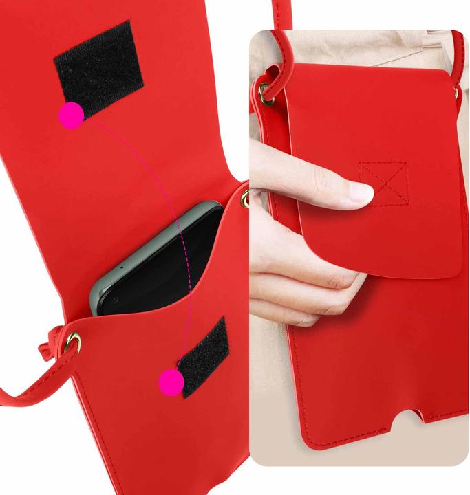 Actual product image Avizar Faux leather mobile phone case with card pocket Series (Universal)