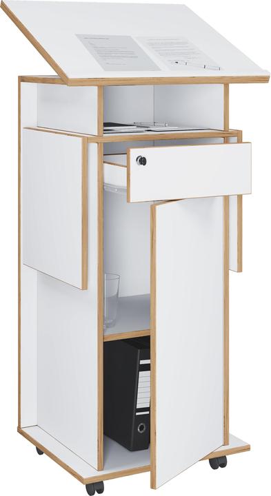 Produktbild VCM Holz Stehpult Rednerpult Rollen Salia T
