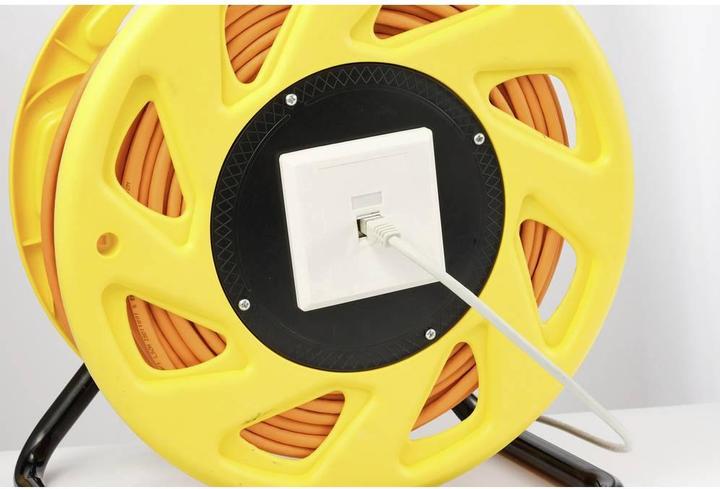 Actual product image Renkforce Network cable drum CAT 7A S/FTP RJ 45 90 m (S/FTP, CAT7a, 90 m)
