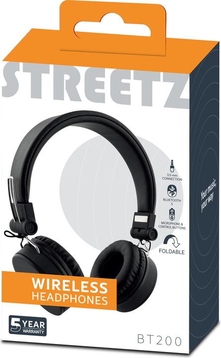 Produktbild Streetz HL-BT400 (keine Geräuschunterdrückung, 22 h, Kabellos, Kabelgebunden)