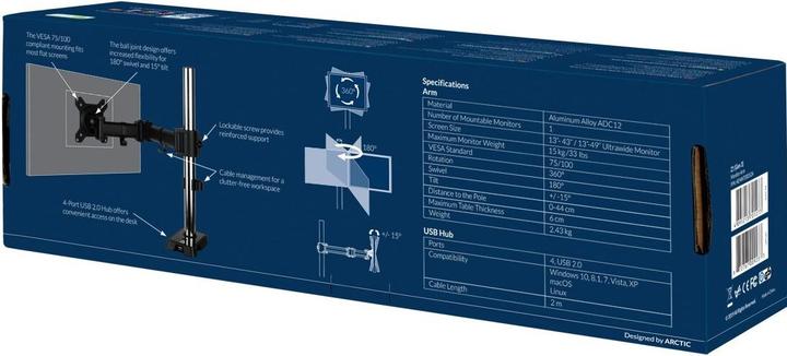 Productafbeelding HP Tafelbevestiging ARCTIC Z1 Gen 3 (Tabel, 37.99")