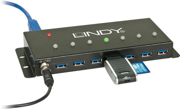 Produktbild Lindy E/A-HUB USB3 7PORT/43128 (USB-B, 7 Ports)