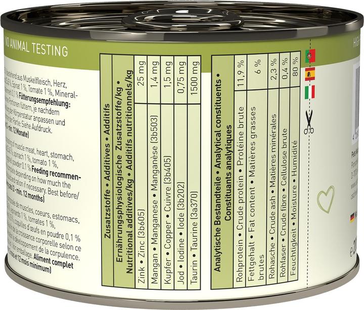 Actual product image Catz Finefood Kitten No.5 Salmon & Poultry (Puppy + kitten, 6 pcs., 255 g)