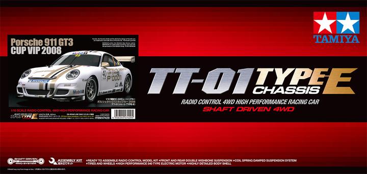 Produktbild Tamiya Porsche 911 GT3 CUP VIP 08 (TT-01E)
