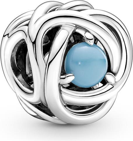 Immagine prodotto Pandora Pietra di nascita di dicembre Turchese Eternity Circle Charm (Argento 925)