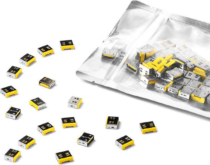 Actual product image Smart Keeper SmartKeeper Basic "USB-A Port" Blocker yellow 100 pcs.