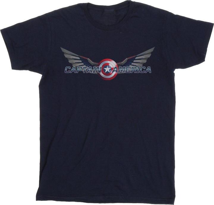 Image du produit - T-shirt FALCON AND THE WINTER SOLDIER CAPTAIN AMERICA LOGO - Femme (XL)