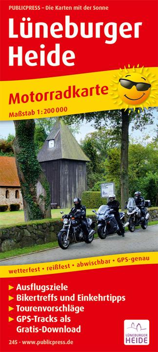 Actual product image PublicPress Motorbike Map Lüneburg Heath