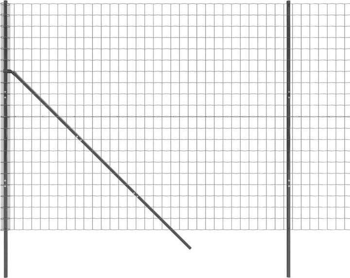 Produktbild VidaXL Maschendrahtzaun Anthrazit 1,8x25 m Verzinkter Stahl