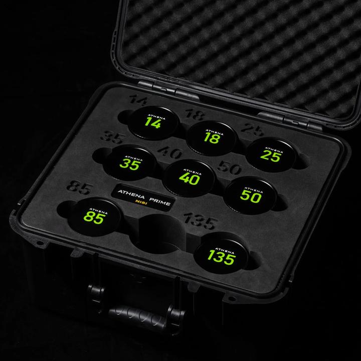 Nisi ATHENA Cinema Lens Hardshell Case for 9 Lenses (Fits 9 x Athena Cinema Lenses) - Black (Cache-objectif)