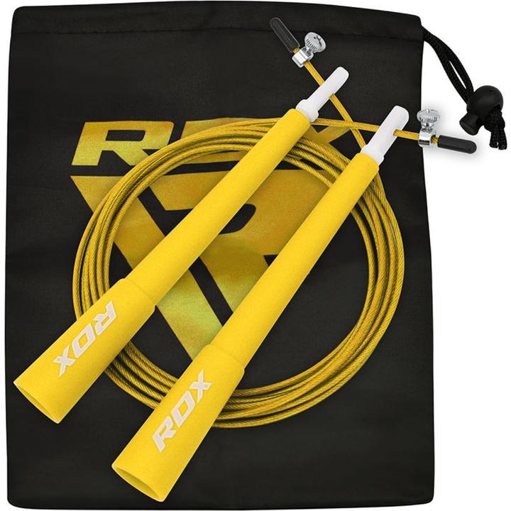 Actual product image Rdx Skipping Rope Iron C8 Yellow (304 cm)