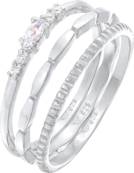 Produktbild Elli Kristall Ring, Ring Set (58, 925 Silber)