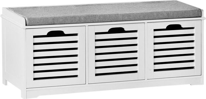 Image du produit SoBuy Schuhbank mit Sitzkissen (105 cm)