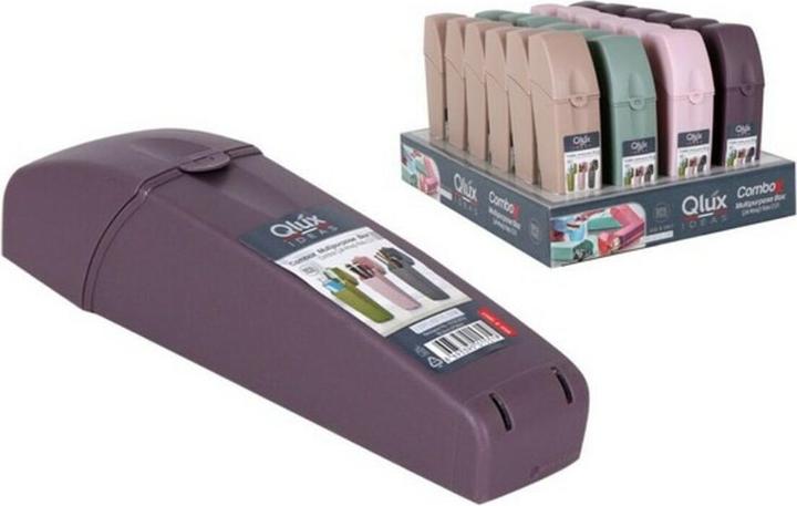 Qlux Ideas Portaspazzolino in plastica Qlux (21 x 5 x 5 cm) (Portaspazzolino)
