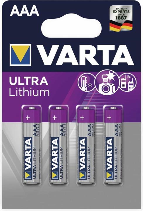 Varta ULTRA Lithium (4 pcs., AAA, 1100 mAh)