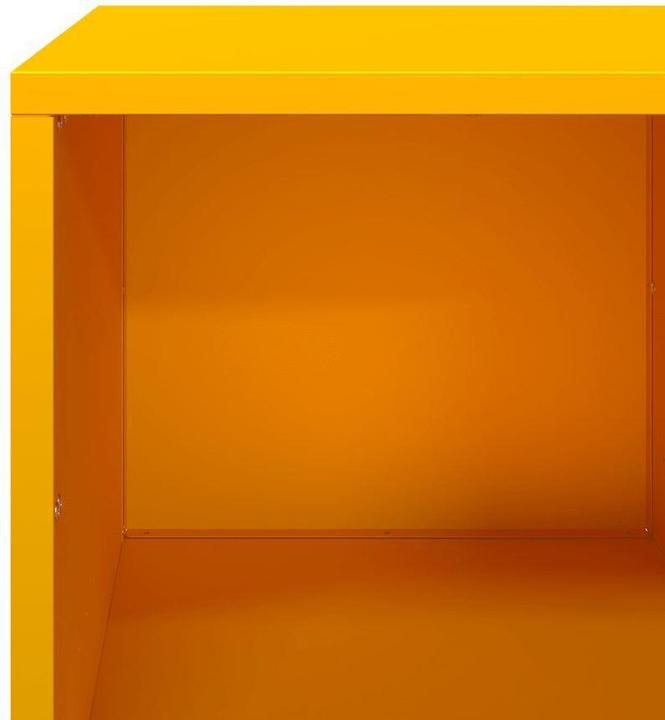 Image du produit VidaXL Table basse jaune moutarde 101,5x50x43,5 cm Acier laminé à froid