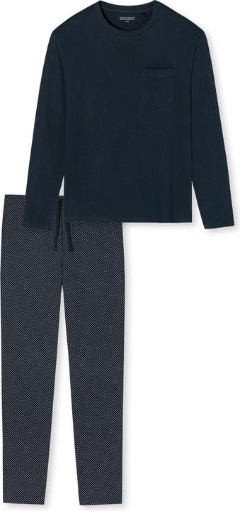 Schiesser langer Pyjama Schlafanzug natürlich 100% Baumwolle | auch Übergrössen