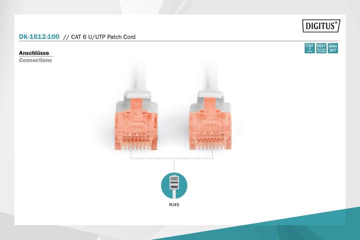 Produktbild Digitus Netzwerkkabel (U/UTP, CAT6, 10 m)