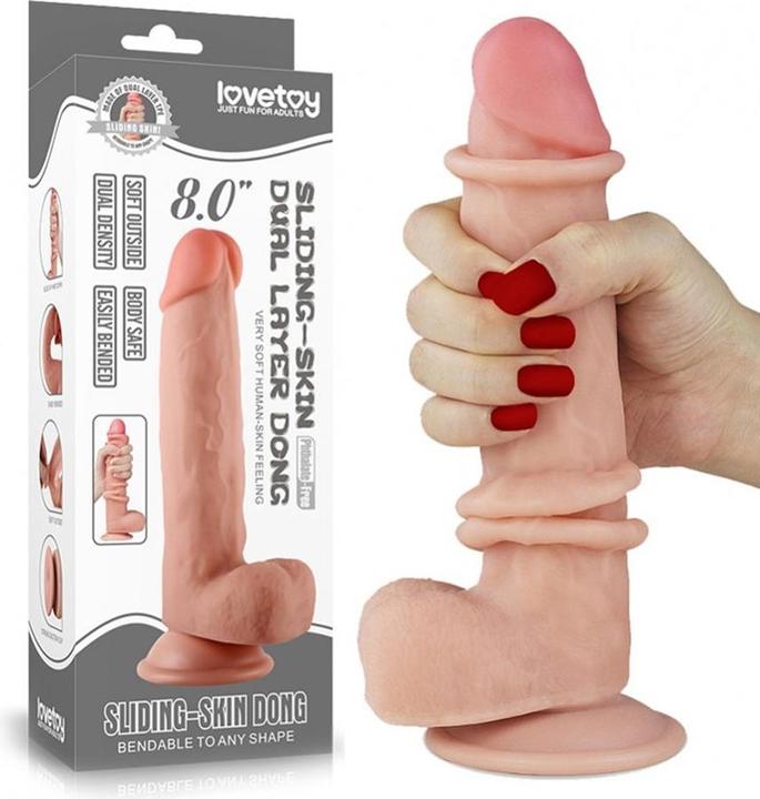 Actual product image Lovetoy Sliding Skin Dildo