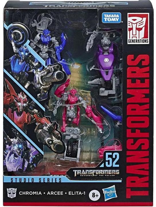 Actual product image Hasbro Chromia & Arcee & Elita-1