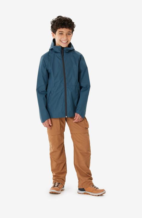 Produktbild Quechua Wanderjacke MH500 Kinder Gr. 122–170 wasserdicht Wandern blau (6, 7, 8)
