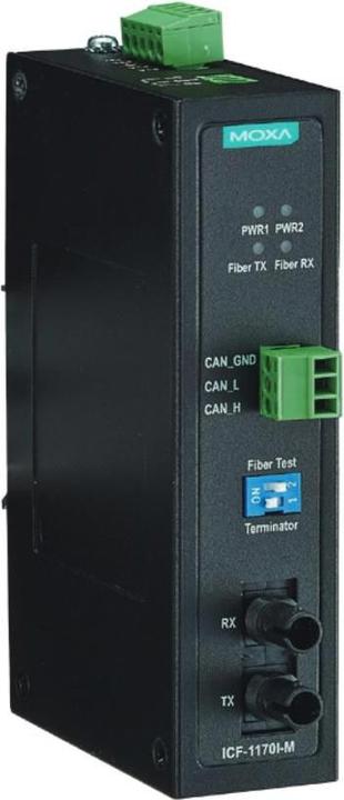 Image du produit Moxa ICF-1170I-M-ST - Convertisseur de média - CAN - bloc de jonction à 3 broches / ST multi-mode