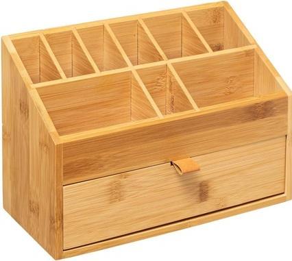 Actual product image 5Five Organizer 1 Drawer Bamboo Leather Strap