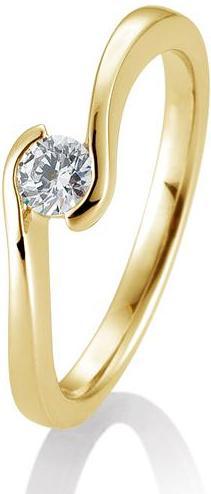 Produktbild Breuning Ring Schwung 0,05-0,30ct. (48, 585/14 K Gold)
