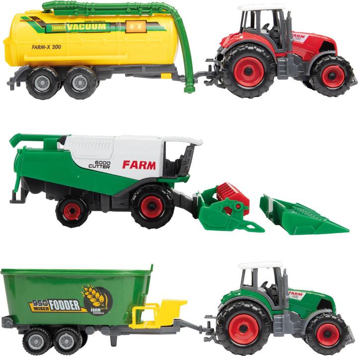 Actual product image Toi-Toys Metal tractor with trailer