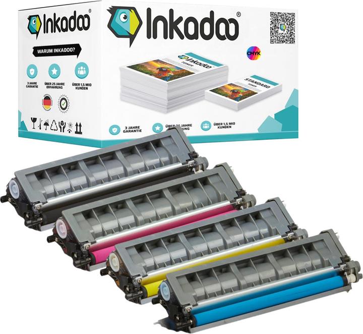 Produktbild Inkadoo Kompatibel Toner für Brother HL-4570 CDWT (M, C, Y, BK)