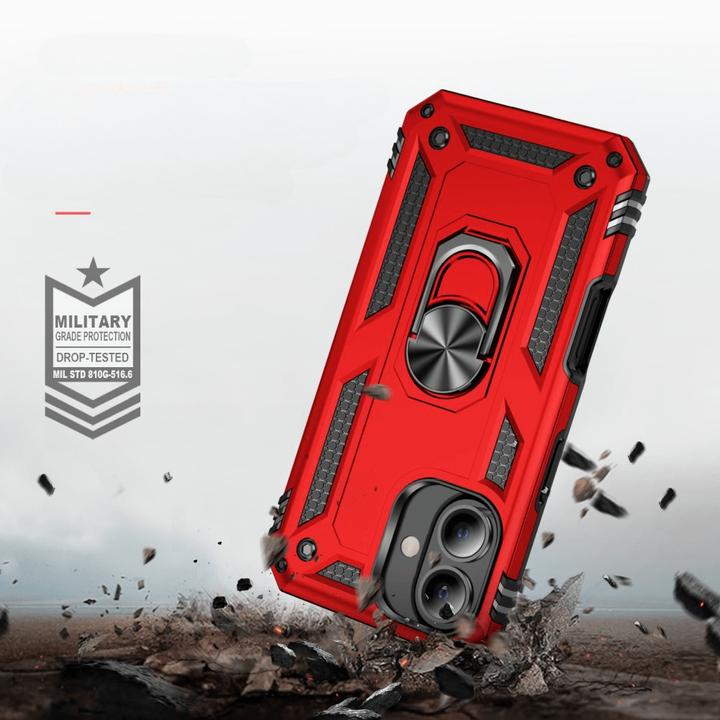 Actual product image Cover-Discount iPhone 16 - Robust back cover with kickstand (Apple iPhone 16)