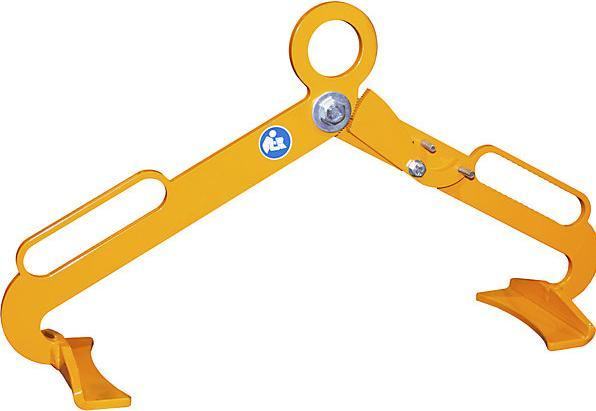 Actual product image Bauer Südlohn Bauer LGZ 60 drum tongs clamping dimension 4502 mm yellow-orange