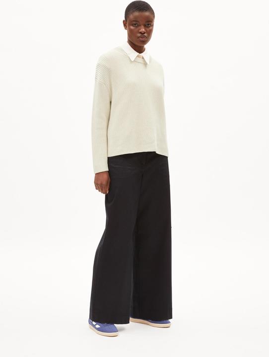Actual product image Armedangels Long Sleeve Nuriaa Pullover Rouond Neck Undyed (M)