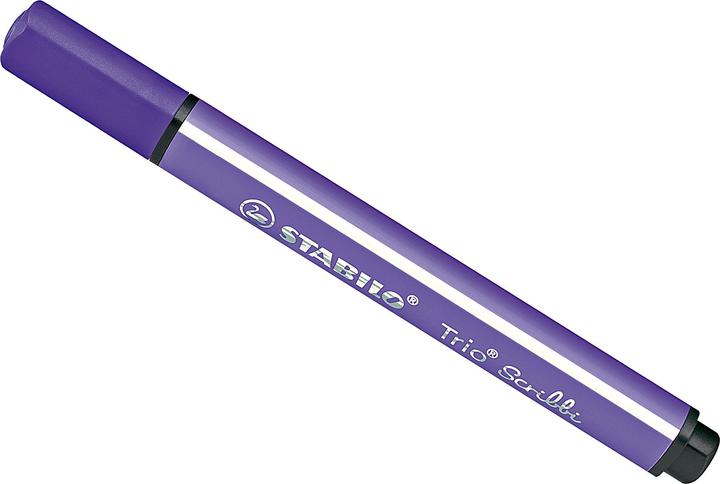 Produktbild STABILO Trio Scribbi Gefederter Dreikant-Filzstift (Violett, 1 x)