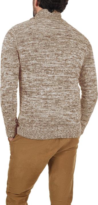 Actual product image Solid Phil Men's Jumper Chunky Knit Pullover With Shawl Collar Made Of 100% Cotton (XXL)