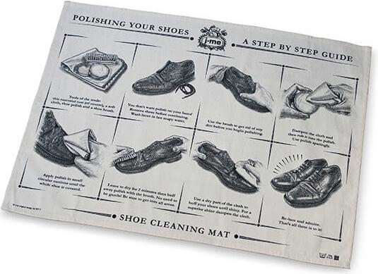j-me Schuhputzmatte für glänzende Schuhe (1 x)