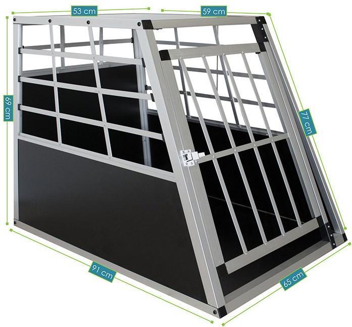 Image du produit Juskys Boîte de transport pour chiens (Chien, Fermeture de sécurité)