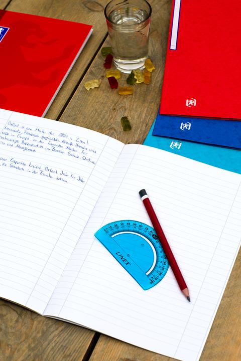 Actual product image Oxford exercise book (A4, Checked, Hardcover)
