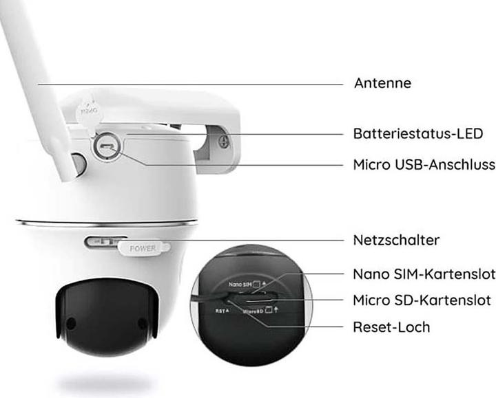 Actual product image Reolink Go PT EXT Mobile Camera with Solar Panel (2560 x 1440 Pixels)