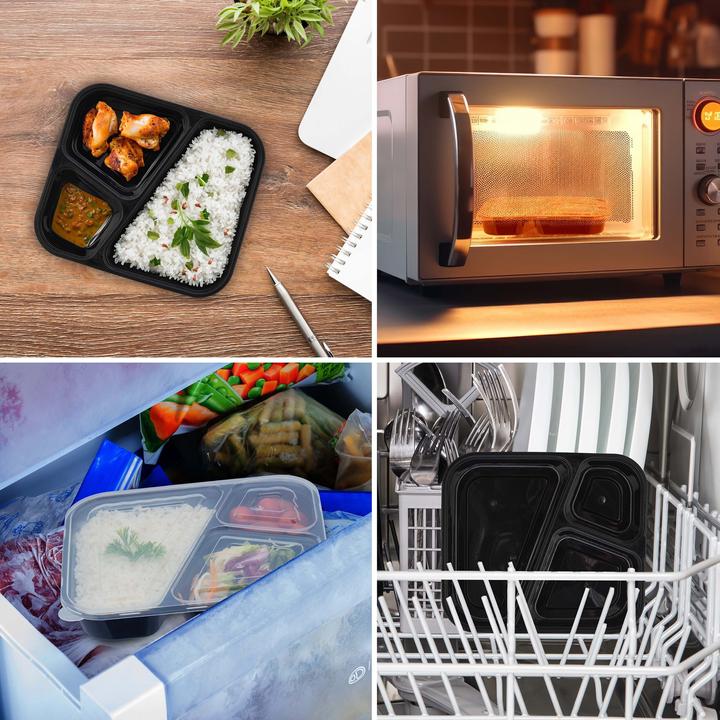 Actual product image Relaxdays 24x Meal Prep Boxes