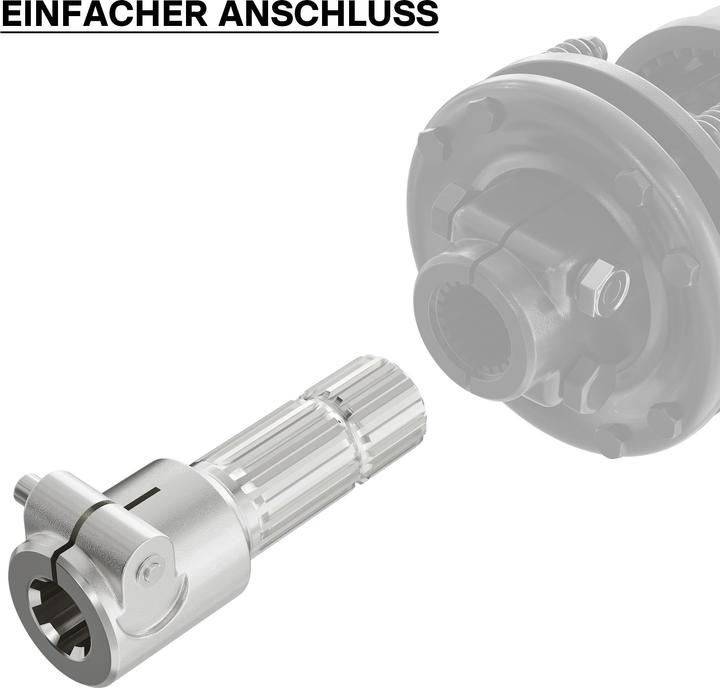 Image du produit Wiltec Manchon Prise de force Cardan 175mm Logement pour arbre cannelé 1 3/8" 6D Sortie 1 3/4" 20 (Accessoires pour tracteurs)