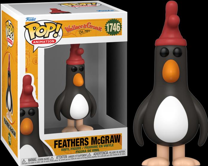 Actual product image Funko Wallace & Gromit POP! animation vinyl figure Feathers McGraw 9 cm