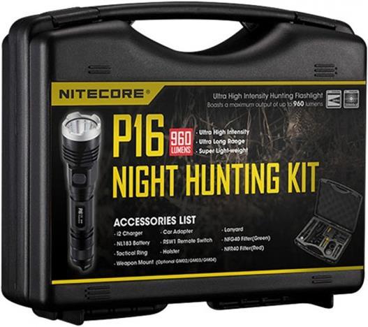 Image du produit Nitecore Kit de chasse P16 (15.10 cm, 960 lm)