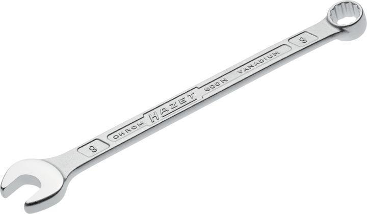 Image du produit HAZET Clé mixte 600N-9 ∙ Profil Traction à 12 pans extérieurs ∙ 9 mm (9 mm)