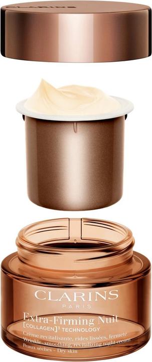Produktbild Clarins Extra-Firming Nuit (COLLAGEN)³ TECHNOLOGY Crème Peaux sèches Refill (50 ml, Nachtcreme)