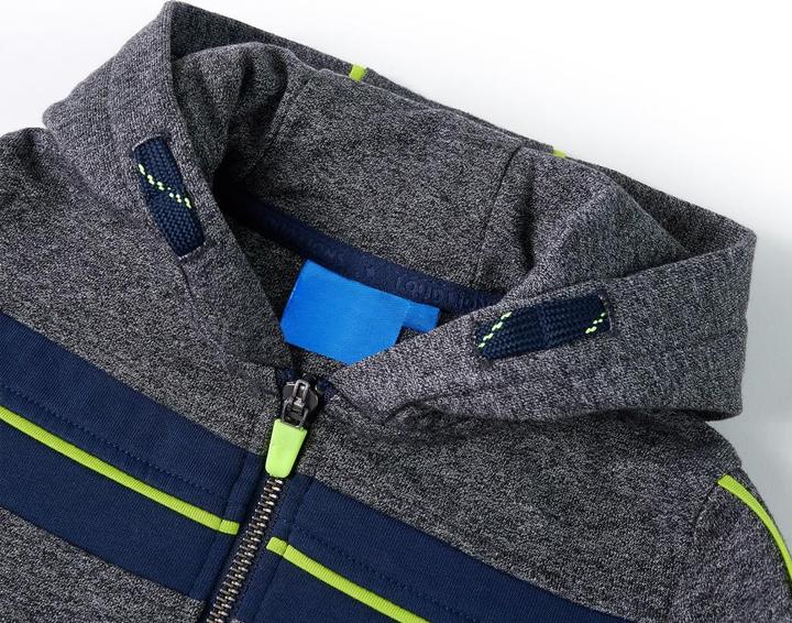 Actual product image VidaXL Children's hoodie with zip Grey melange (92)