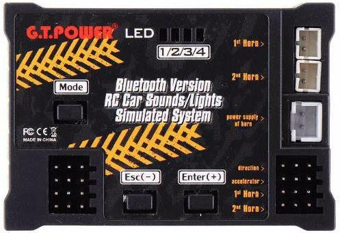 Image du produit G.T. Power Système de simulation de sons et lumières de voiture RC version Bluetooth