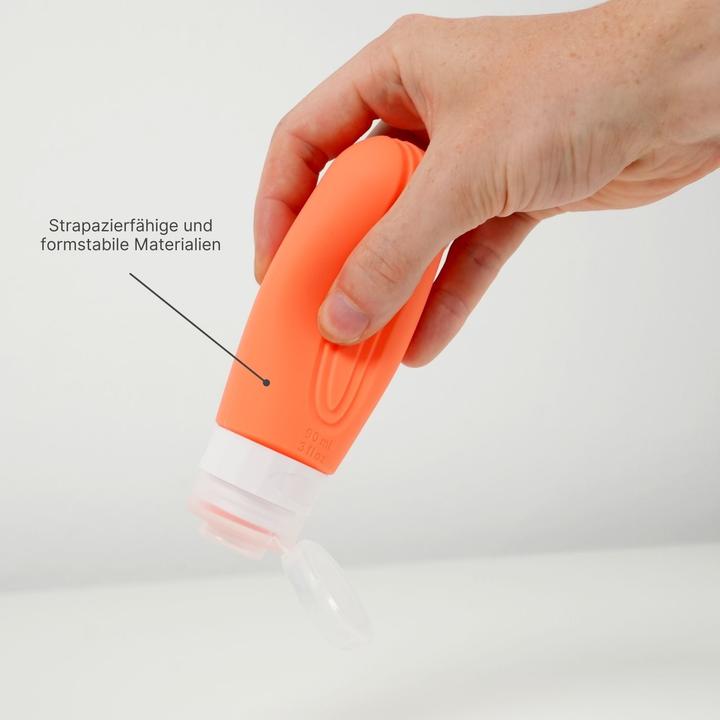 Image du produit Hermex Set de 4 bouteilles de voyage (Produits d'hygiène, Nécessaire, Flacons pour liquide)