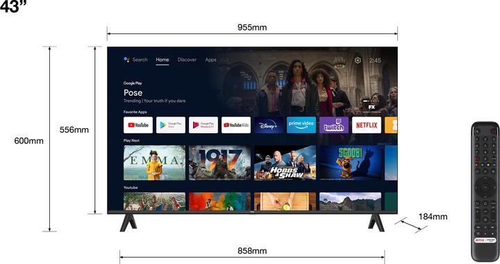 Actual product image TCL 43S5400A (43", LED, Full HD, 2023)
